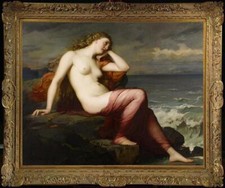 Antico dipinto olio fatto a