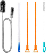 5 Pezzi Stura Lavandini E Scarichi, 155Cm Spazzola per Pulizia Tubi Stura Tubi D