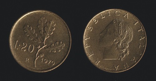 Lire 1979 ramo quercia - lire, di