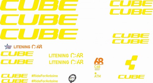 Adesivi telaio cube litening - telaio,