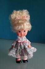 "FIBA", Bambola vintage, anni 80, altezza 24 cm, vestiti originali.