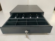 CASSETTO REGISTRATORE DI CASSA CONTANTI 37cmx41x10 4 BANCONOTE 8 PORTAMONETE