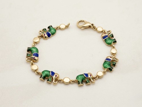 Bracciale vintage oro 14k - bracciale,