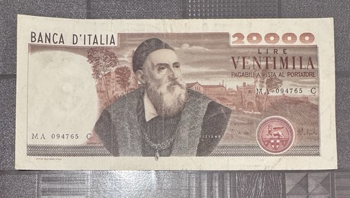 20000 lire tiziano decreto - tiziano,