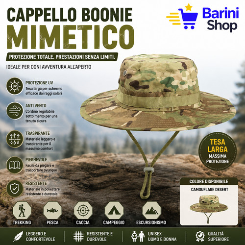 Cappello boonie militare - cappello,