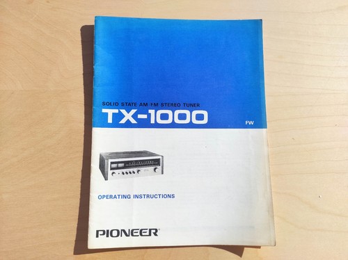 Pioneer 1000 istruzioni - pioneer, tx-1000