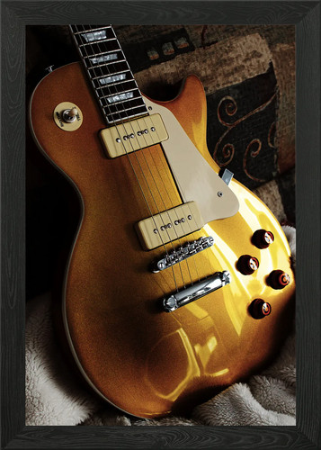 Gibson les paul poster arte - les,