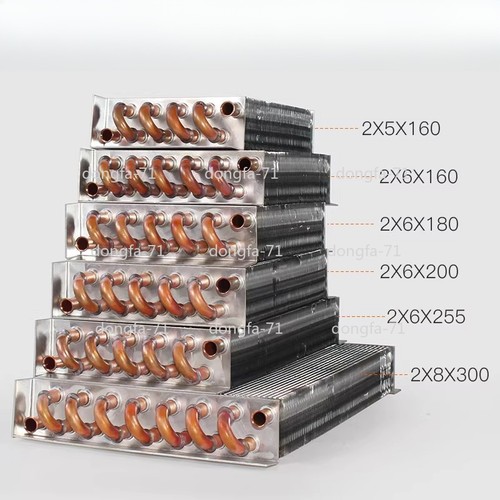 Tubo rame alluminio aletta