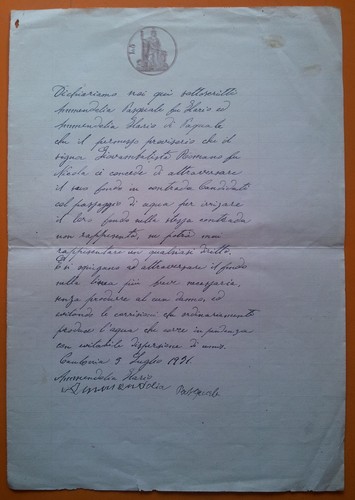Caulonia 1931 permesso per - caulonia, 1931: