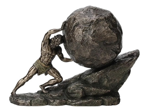 Statua scultura sisifo che - statua,