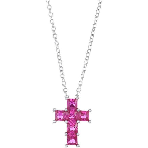 Collana croce rossa - collana,