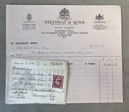 Steinway sons 1952 piano - &,