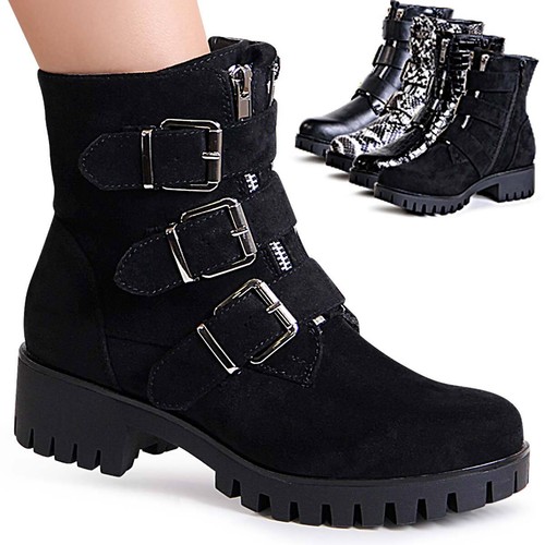 Stivaletti biker donna plateau - stivaletti,