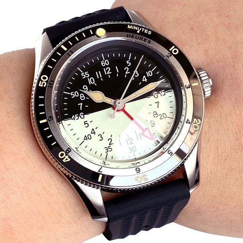 40mm nero crema - crema, quadrante