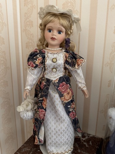Vintage porcelain doll - vintage,