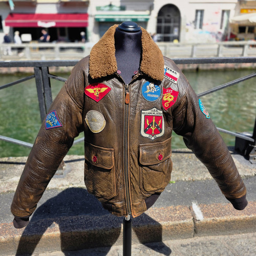 Giubbotto pelle aviatore - pelle,