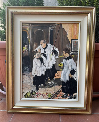 Dipinto olio tela - dipinto, firmato