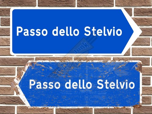 Cartello stradale metallo - in,