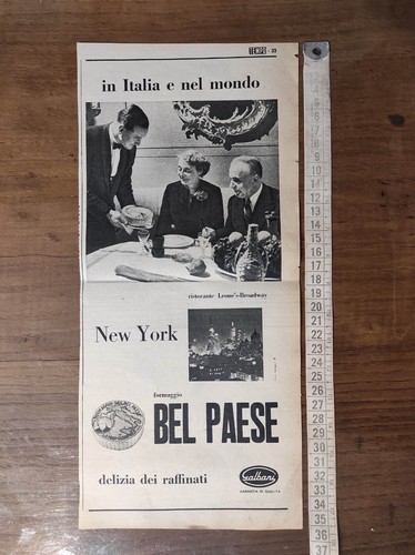 Due pubblicità vintage 1957