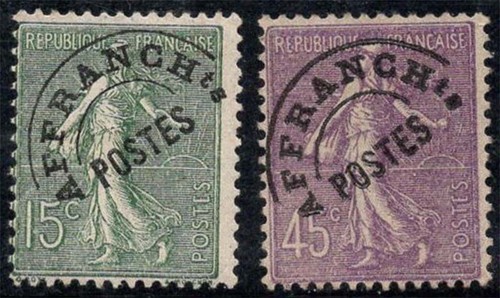 Francia 1922 nuovo - 45-46, *