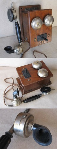 Antico telefono parete - telefono,