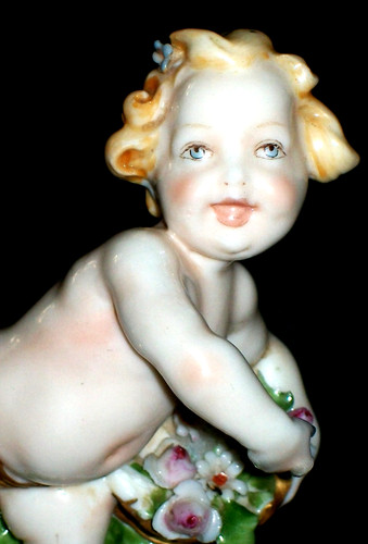 Antica statuina porcellana - statuina,