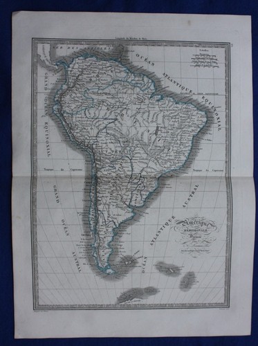 Mappa antica originale sud - mappa,