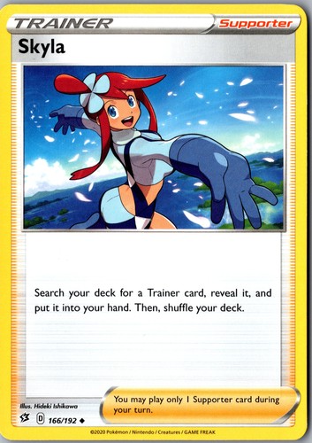 Carta pokemon skyla 166 - carta,