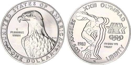 Usa dollaro argento - usa, 1983