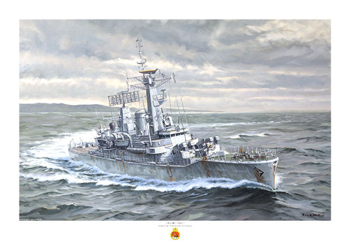 Hms argonaut art print - a4,