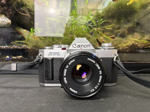 Canon 35mm film camera - av-1,