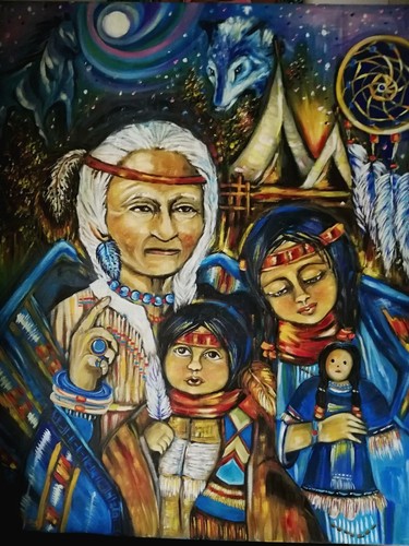 Quadro moderno indiani