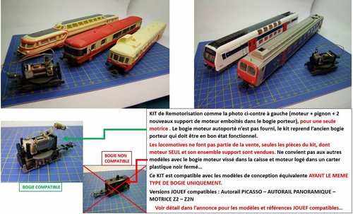 Kit motorisation autorail - motorisation,