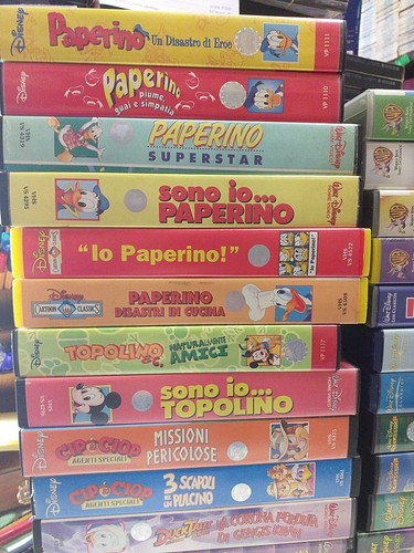 Lotto vhs originali - lotto, walt