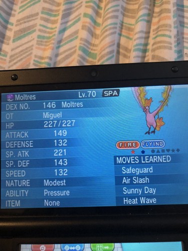 Shiny moltres gen - shiny,