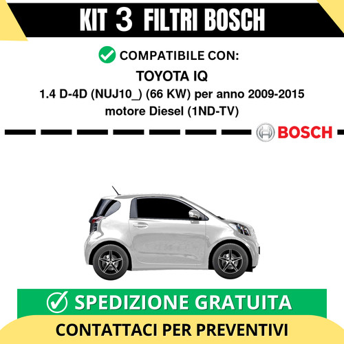 Kit bosch filtri tagliando - kit,