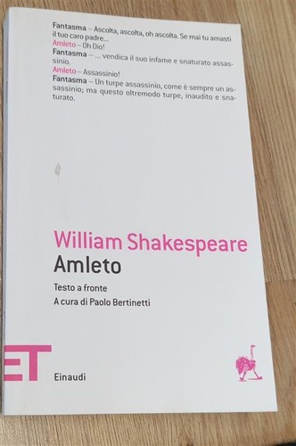 Amleto testo inglese fronte - amleto.,