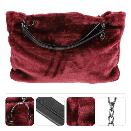 Borsa mano peluche fuzzy - peluche,