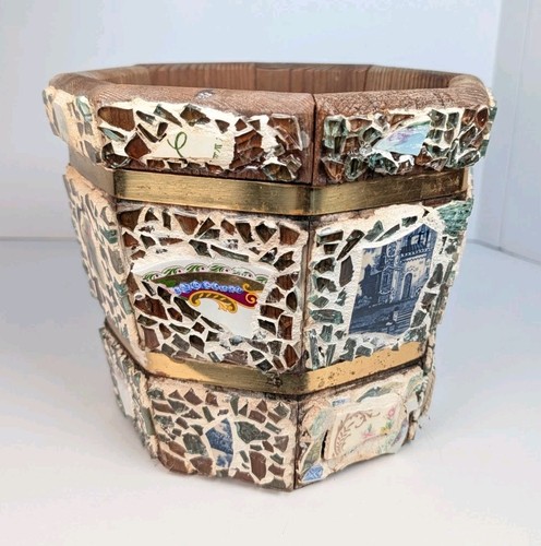 Fioriera vintage fatta mano - fatta,
