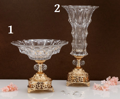 Vaso cristallo decoro - in,