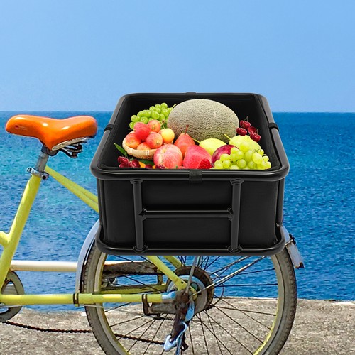 Cestino bici nero portapacchi
