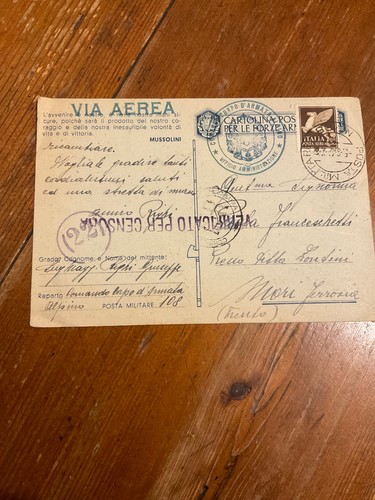 Cartolina postale per forze - le,