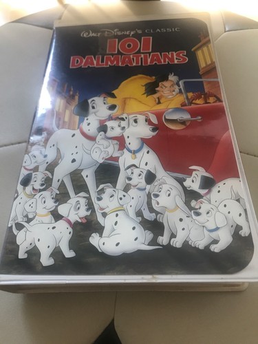 101 dalmatians vhs - dalmatians, black