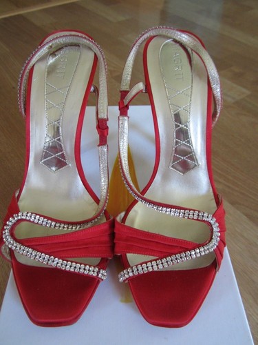 Sandali con tacco magrit rosso - sandali,