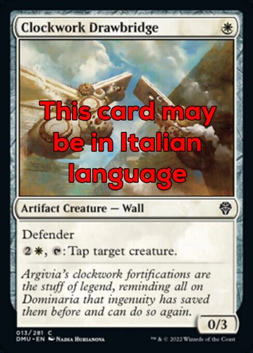 Mtg clockwork drawbridge foil - drawbridge,