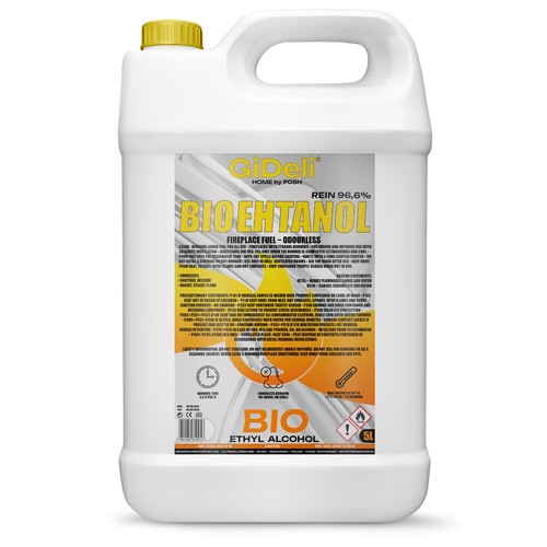 Bioetanolo inodore 5l - inodore, 96,6%