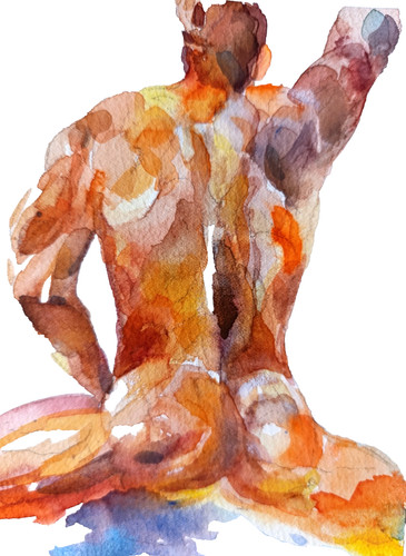 Dipinto originale busto nudo