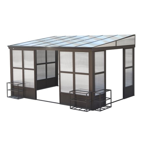 12x14ft wall mounted sunroom - wall,