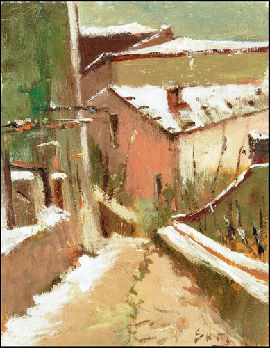 Dipinto olio paesaggio - ,