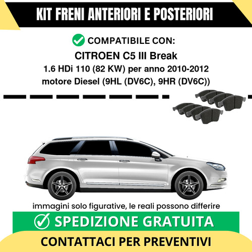 Pastiglie freno ant - pastiglie, post
